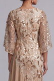 Vestido de Madre de la Novia Vestido de Sandía Sirena Asimétrica