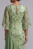 Vestido de Madre de la Novia Vestido de Sandía Sirena Asimétrica