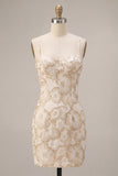 Vestido mini Jacquard floral Bodycon Bodycon tirantes finos
