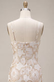 Vestido mini Jacquard floral Bodycon Bodycon tirantes finos