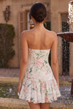 Vestido de bienvenida a casa con pañuelo de cuello blanco rosa brillante con lentejuelas