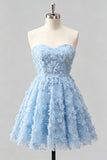 Vestido de bienvenida floral con cuentas y cordones de Dusty Rose Rose, Sweetheart A-Line