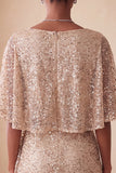 Vestido corto corto de bienvenida con cuello redondo rosa brillante, lentejuelas, fruncido y fajilla