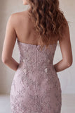 Vestido corto corto de bienvenida corto perlado bodycon tirantes y con cuentas
