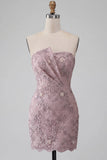 Vestido corto corto de bienvenida corto perlado bodycon tirantes y con cuentas
