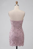 Vestido corto corto de bienvenida corto perlado bodycon tirantes y con cuentas