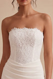 Vestido de mini despedida de soltera blanco bodycon tirantes con encaje