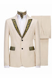 Traje de baile de fin de curso de hombre con solapa de pico con pico de un solo pecho y pecho