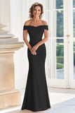 Vestido champán para madre de la novia fuera del hombro con apliques