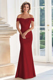 Vestido champán para madre de la novia fuera del hombro con apliques
