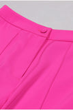 Solapa de pico rosa intenso 3 piezas Trajes de fiesta para mujer