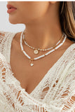 Collar Boho de Cuentas Blancas
