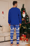 Pijamas de Navidad a juego de manga larga con árbol estampado rojo