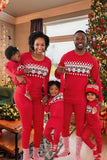 Conjunto de pijamas a juego con Navidad con lunares rojos
