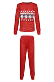 Conjunto de pijamas a juego con Navidad con lunares rojos