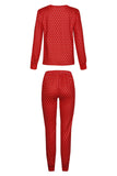 Conjunto de pijamas a juego con Navidad con lunares rojos