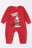 Conjunto de pijamas a juego con estampado de muñeco de nieve a cuadros rojos para Navidad