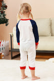 Juegos de pijama familiar de dos piezas con estampado de árbol de Navidad verde y cuello redondo