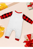 Conjunto de pijama familiar a juego para Navidad con estampado negro y rojo de manga larga