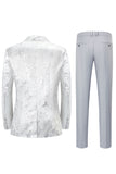 Silver Peak Lapel 2 piezas Trajes de fiesta para hombres