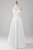 Corsé blanco simple vestidito blanco