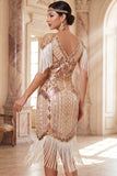 Vestido midi de los años 20 con escote en V y escote en V
