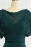 Vestido de madre de gasa verde