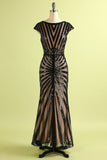 Vestido de sirena con lentejuelas de los años 20