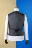 Traje Masculino 3 Piezas Solapa de Pico Negro