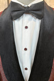 Glitter Borgoña Jacquard Shawl Lapel Trajes de fiesta para hombre