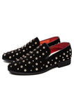 Zapatos casuales de cuero para hombre con tachuelas