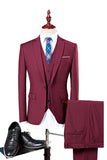 Azul Marino 3 Piezas Slim Fit Casual Tuxedo Suits