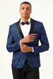 Blanco Jacquard Blazer de Fiesta
