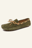 Zapatos de Cuero Suave Verde