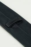 Corbata de fiesta de satén negro