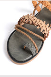 Sandalias casuales con cordones en verde militar