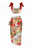 Bañador Estampado Dos Piezas