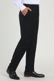 Pantalones negros de pierna recta para boda