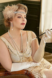 Champán Pendientes Collar Accesorios 1920s para Fiesta