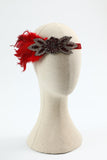 1920s Conjunto de Accesorios Rojo Tres Piezas