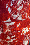 Rojo Floral Jacquard 2 piezas Hombres Trajes de graduación
