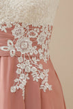 Apliques cuello en V Madre de Vestido de novia manga corta