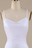 Sirena blanca con cordones en la espalda Sweep Train Vestido de novia