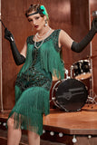 Talla Grande Champán 1920s Vestido Lentejuelas