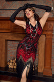Azul Gatsby 1920s Flapper Vestido