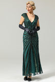 Vestido de sirena con lentejuelas de los años 20