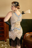 Mujer Talla Grande 1920s Vestido lentejuelas Vestido de Flapper