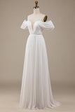 Vestido de novia Ivory Boho Chiffon Ruched